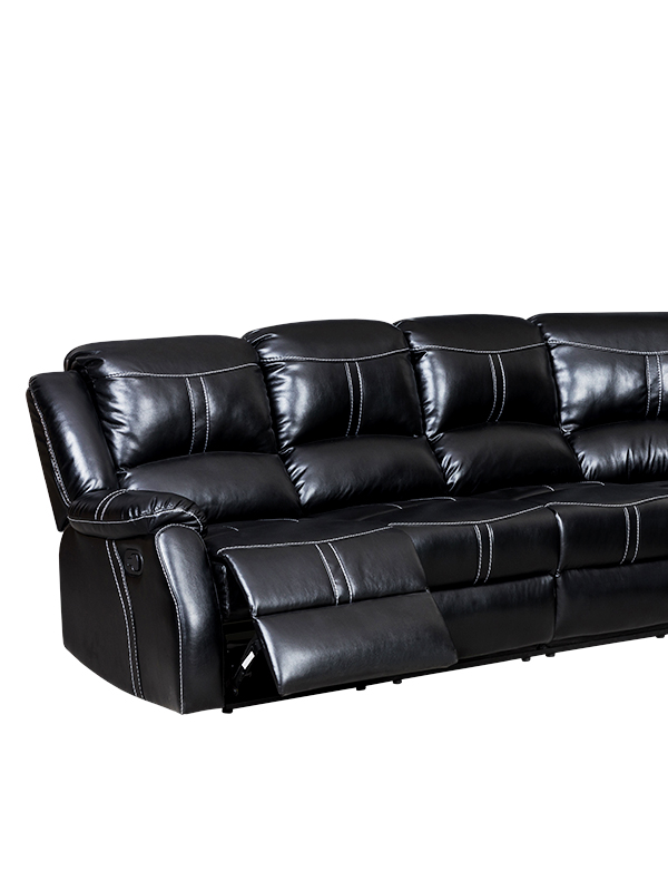 Lorraine Bel-Aire Ebony Left Facing Reclining Sectional left side